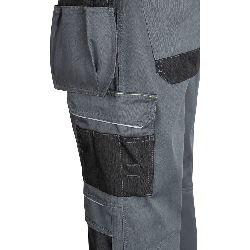 Portwest Urban werkbroek met holsterzakken en kniezakken + gratis kniestukken 50 grijs/zwart