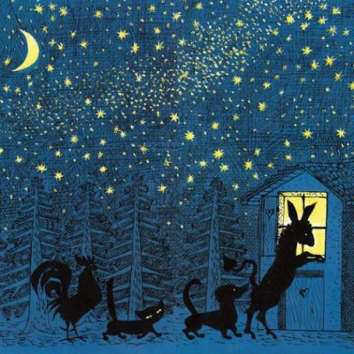 Hans Fischer Die Bremer Stadrmusikanten Greetings Card