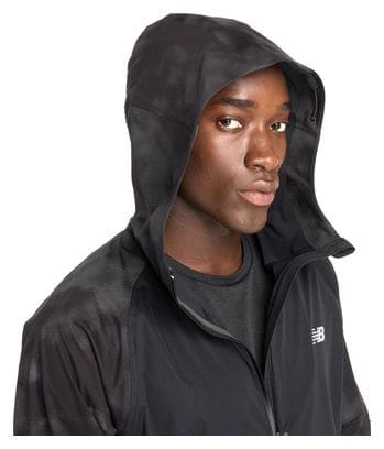 Veste imperméable New Balance Seasonal Premium Print Noir Homme