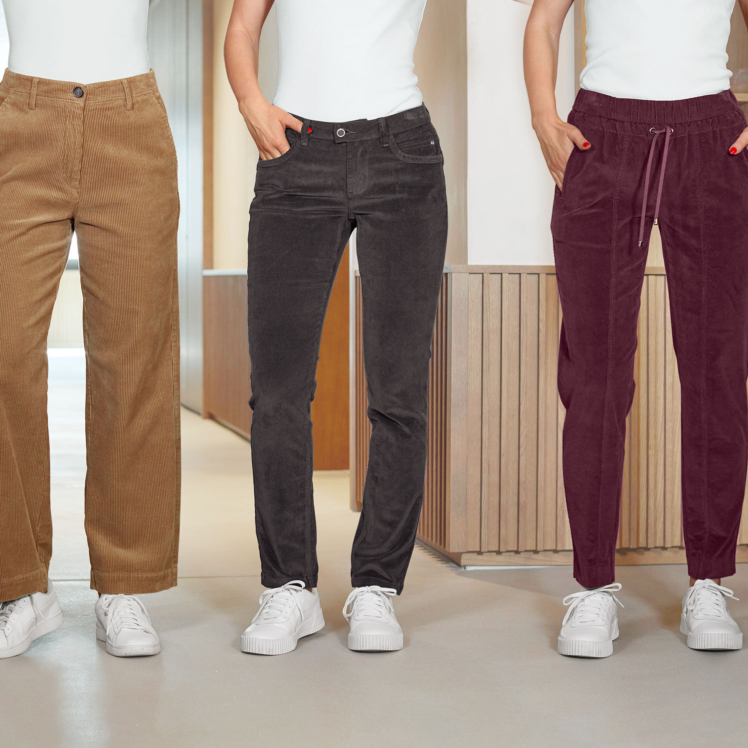 Damen 5-Pocket Cordhose in Form Sara