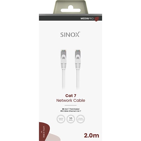Sinox PRO S-FTP Cat7 netværkskabel 2 meter