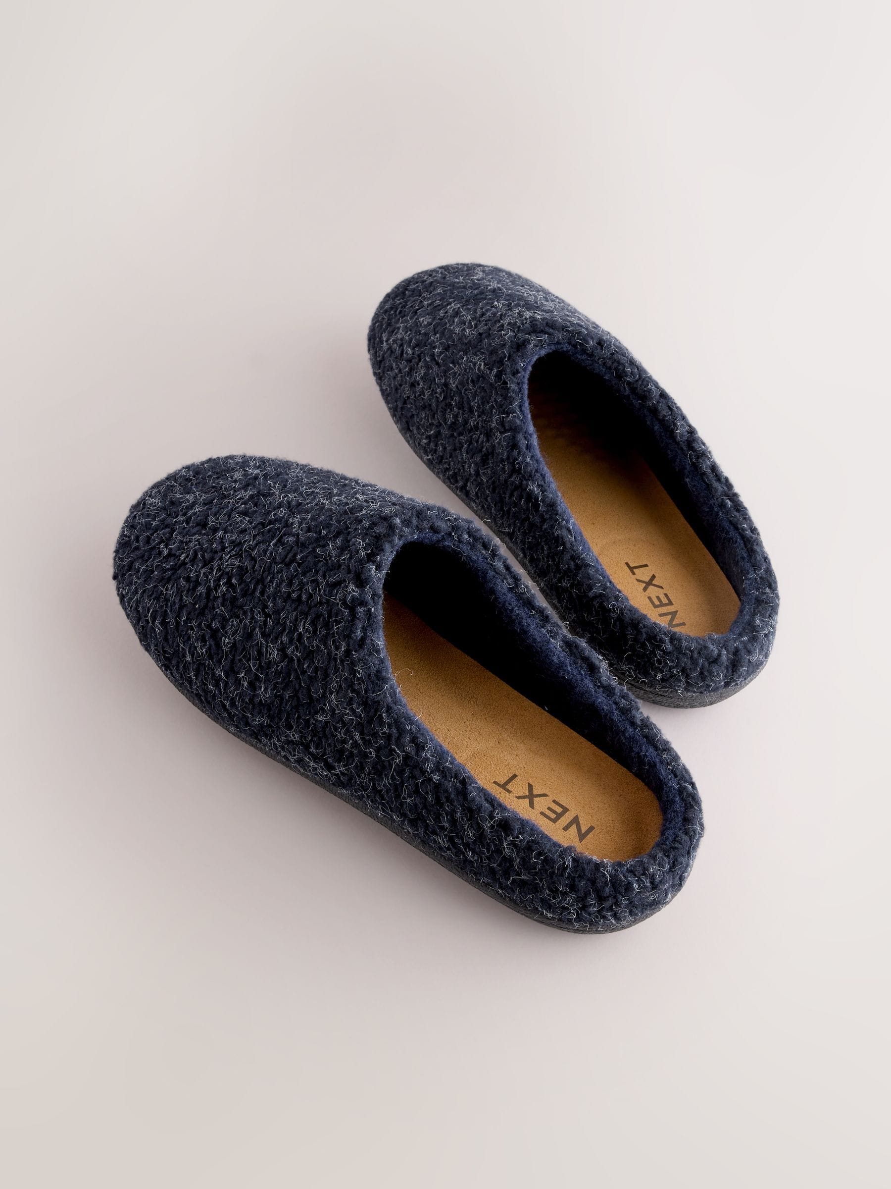 Marineblauw - Mouled Footbed Mule Slippers