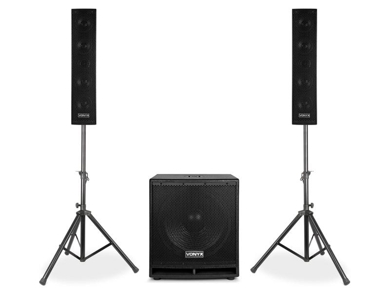 Vonyx PA-System VX880BT Mobiles Soundsystem mit Bluetooth und verkabeltem Mikrofon