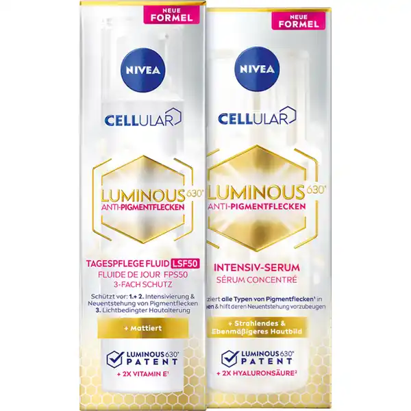 Vorteilsset Cellular Luminous 630° Anti-Pigmentflecken Tagespflege + Intensiv-Serum