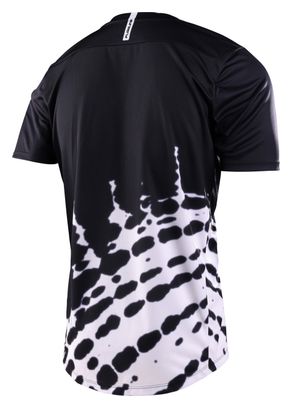 Maillot Manches Courtes Troy Lee Designs Flowline Noir/Blanc