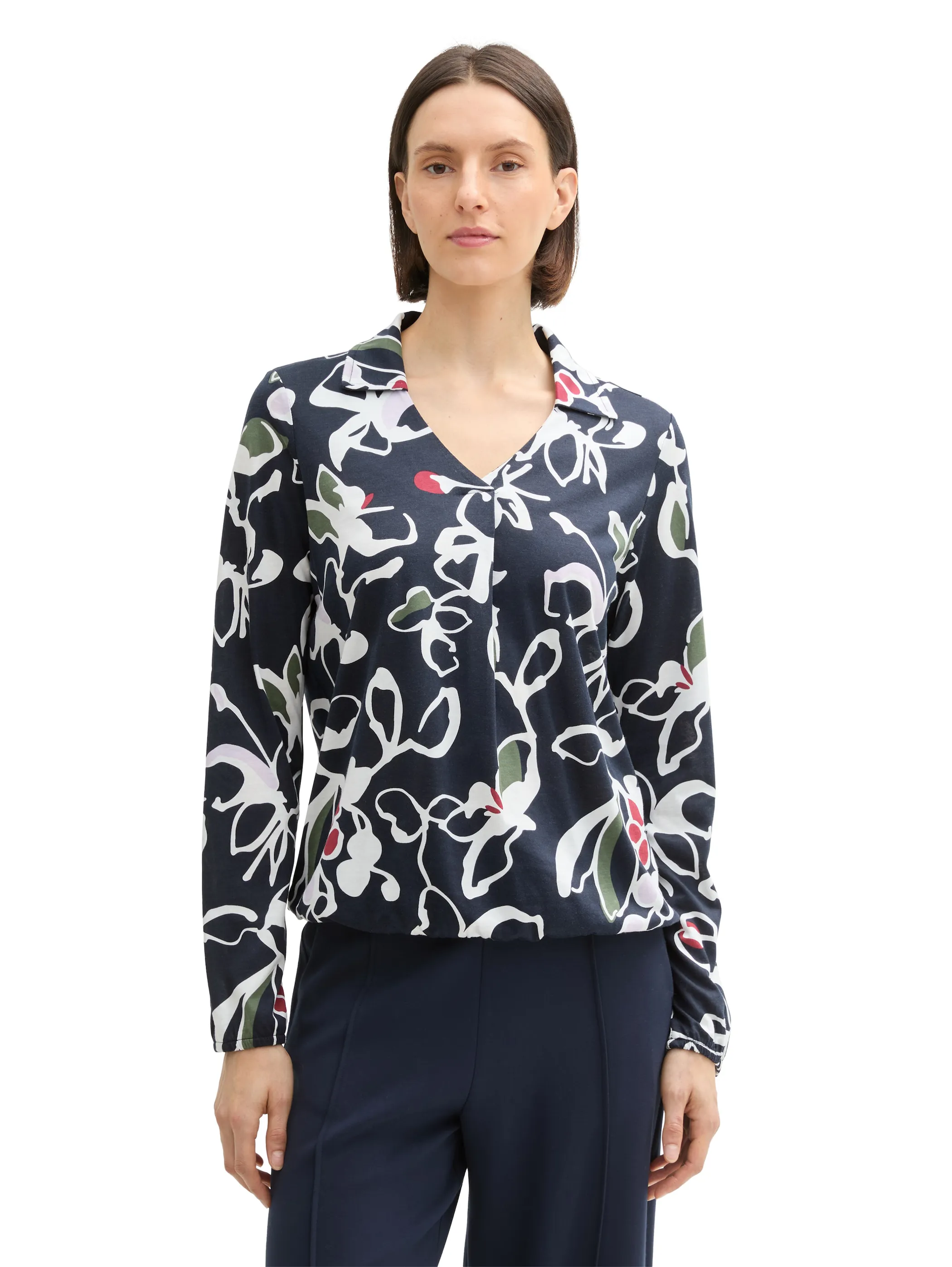 Damen Schlupfshirt mit Alloverprint
