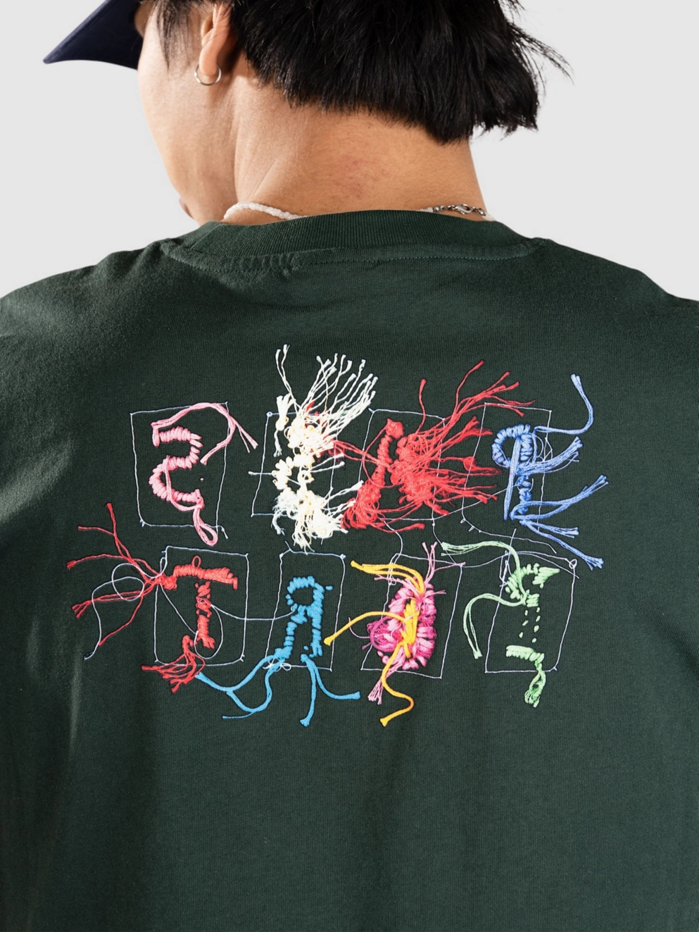Pass Port Patchwork T-Shirt forest green
