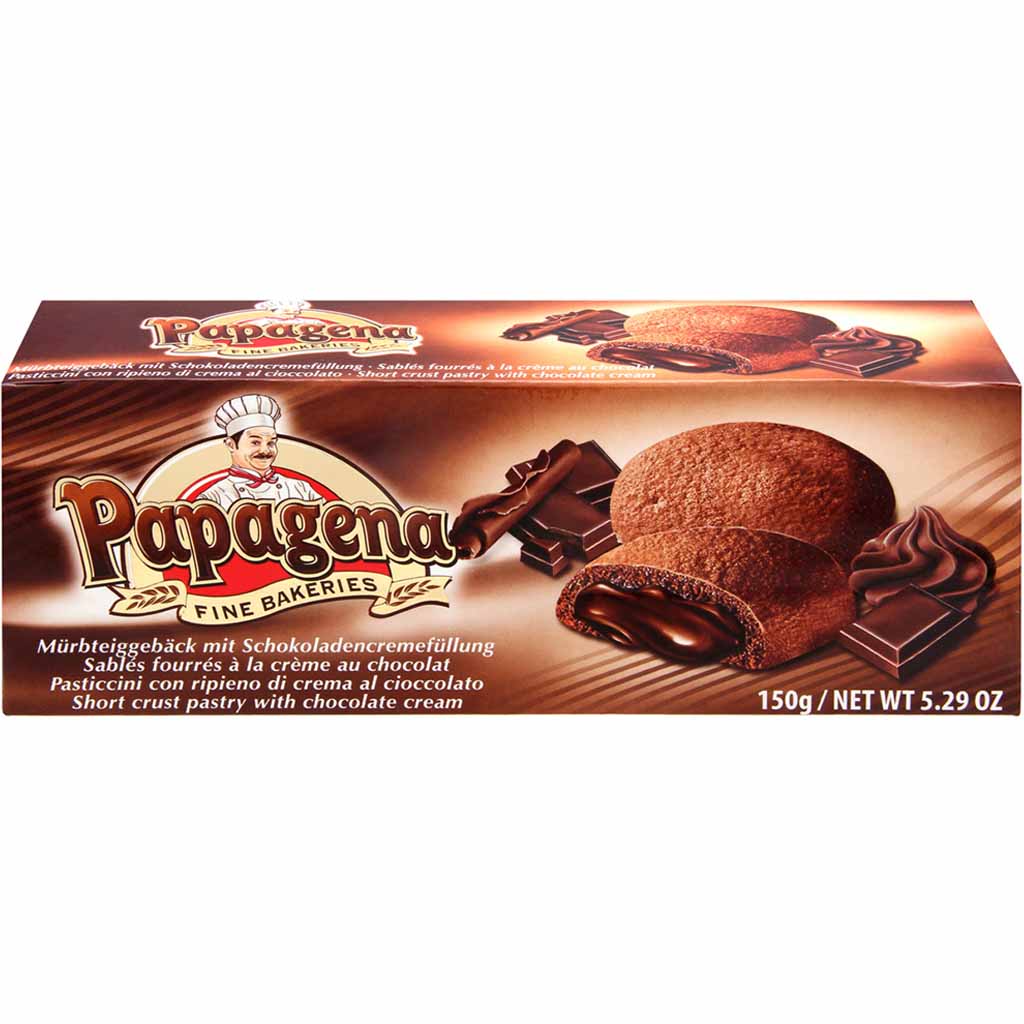 Papagena Biscuits mit Schokocremefüllung 150g MHD:24.5.25