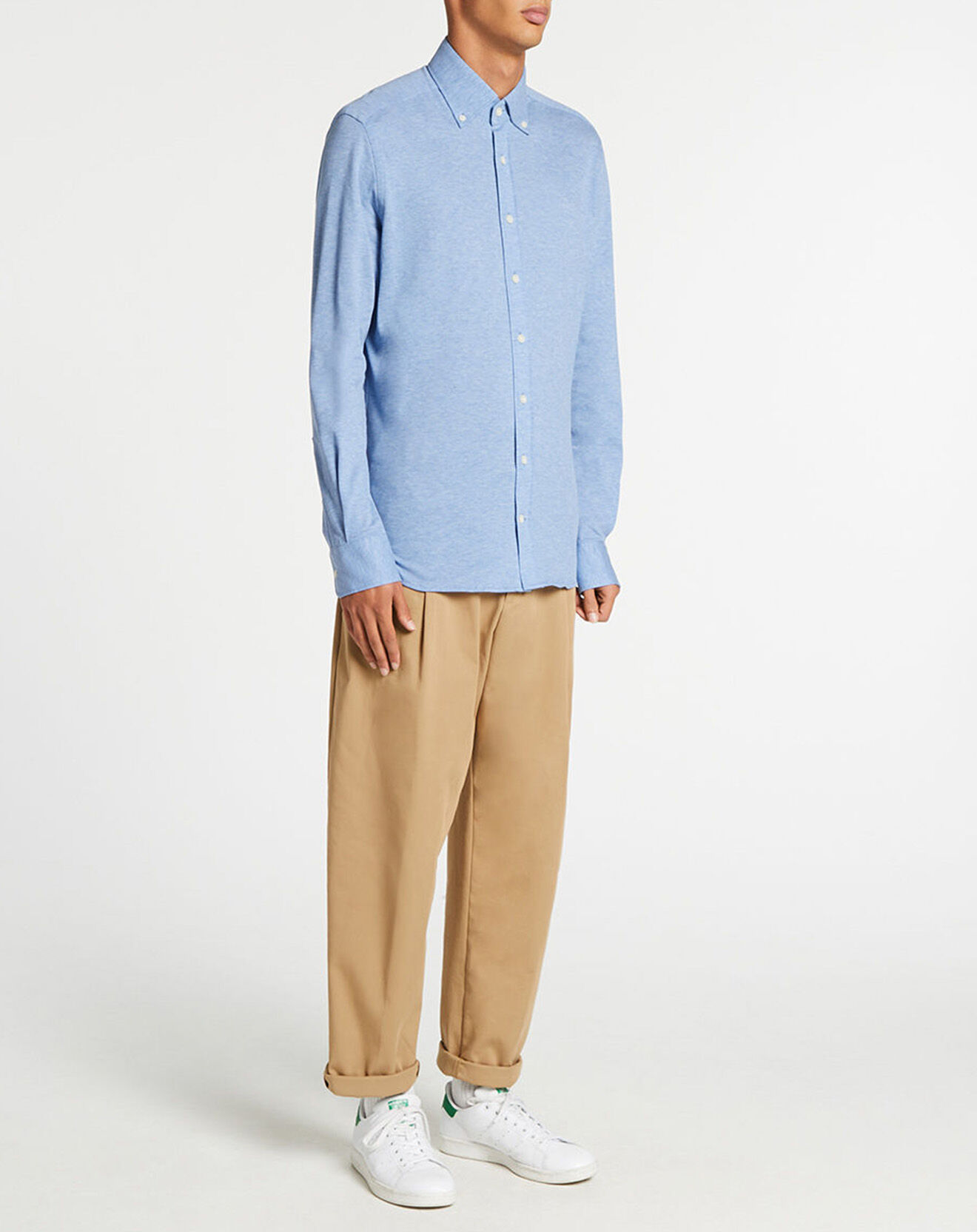 Hackett London Chemise Slim Fit polo piqué bleu moyen