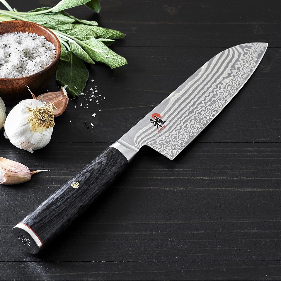 Miyabi - 5000 FC-D, Santokukniv - Sort - 18 cm
