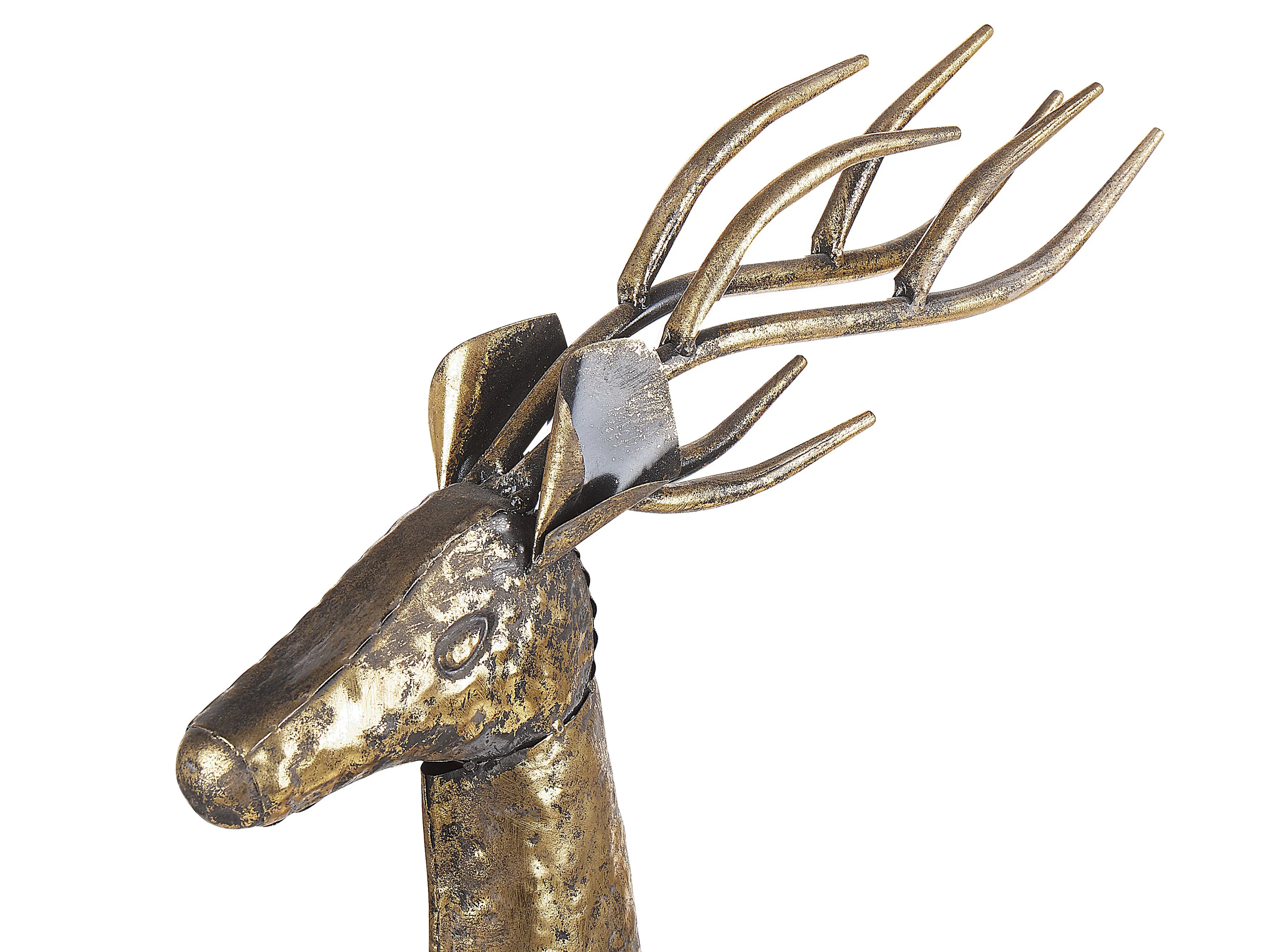 Vloer kerstversiering PELLO Rendier 126 cm Goud