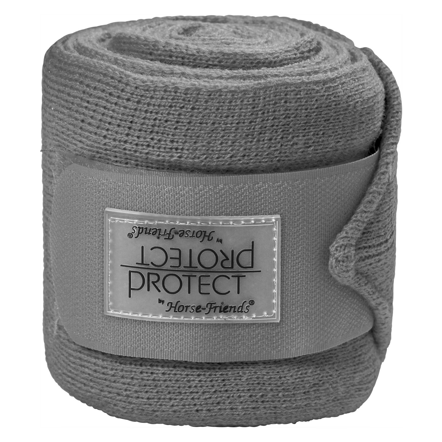 PROTECT by Horse-Friends Woll-Acrylbandagen  - grau - WB (3.5 m x 10.5 cm)