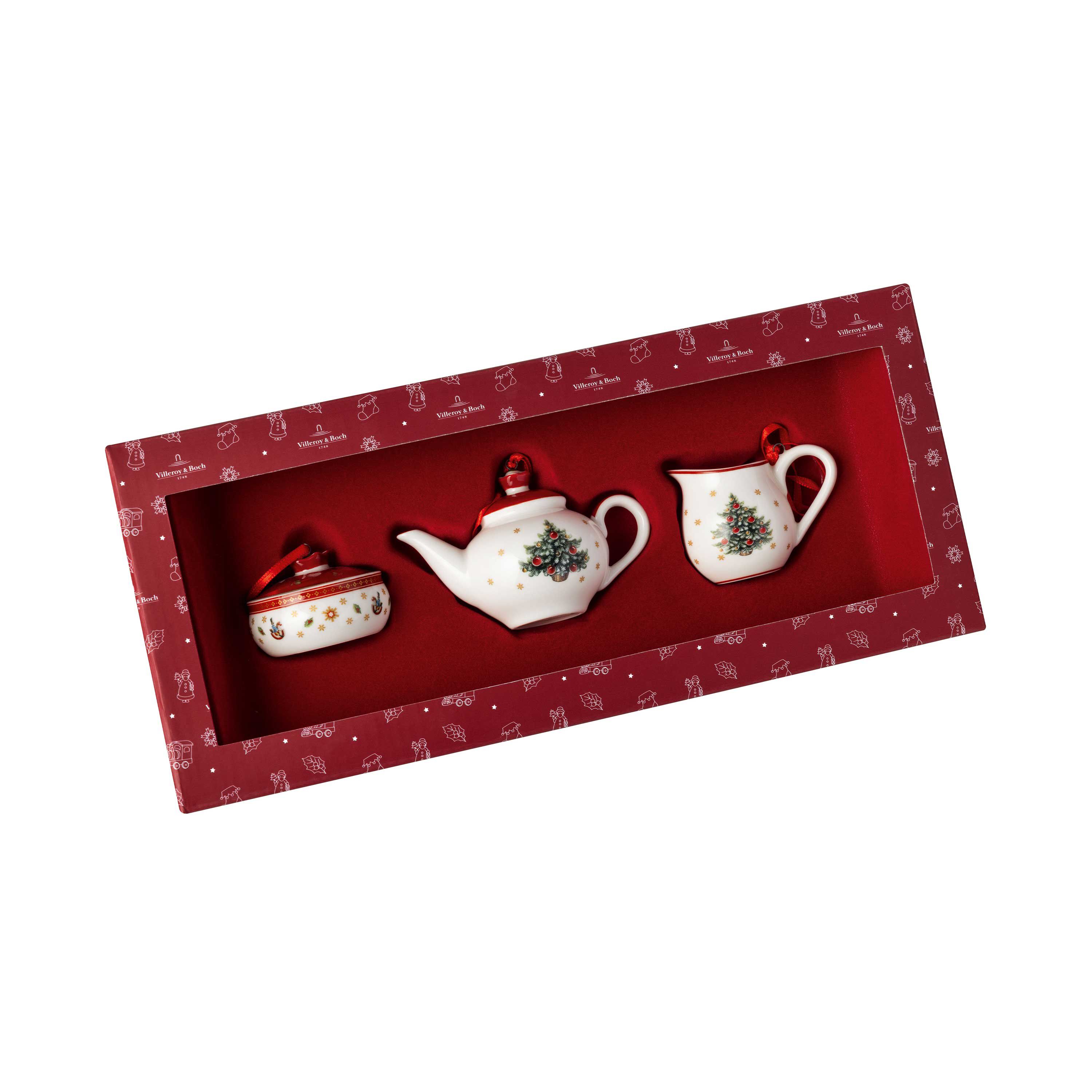 Toy's Delight Christmas ornaments White, 11.7'' x 5.2'' x 3.6'', Premium Porcelain