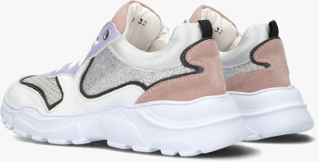 BRAQEEZ witte braqeez lage sneakers reece run