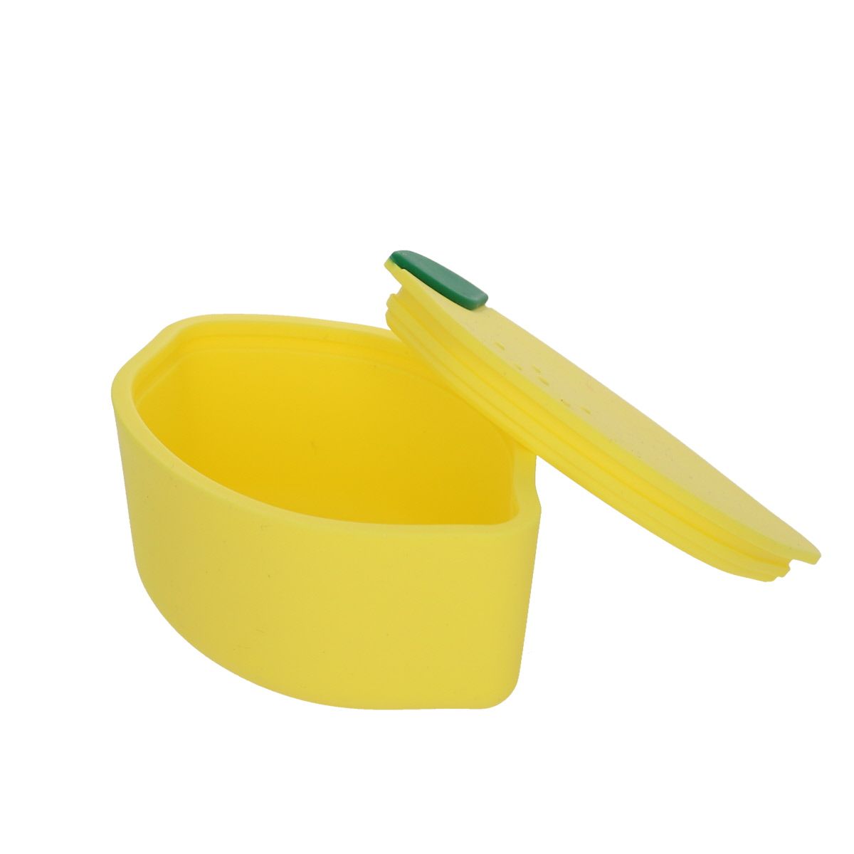 Boîte à goûter en silicone citron Pause goûter