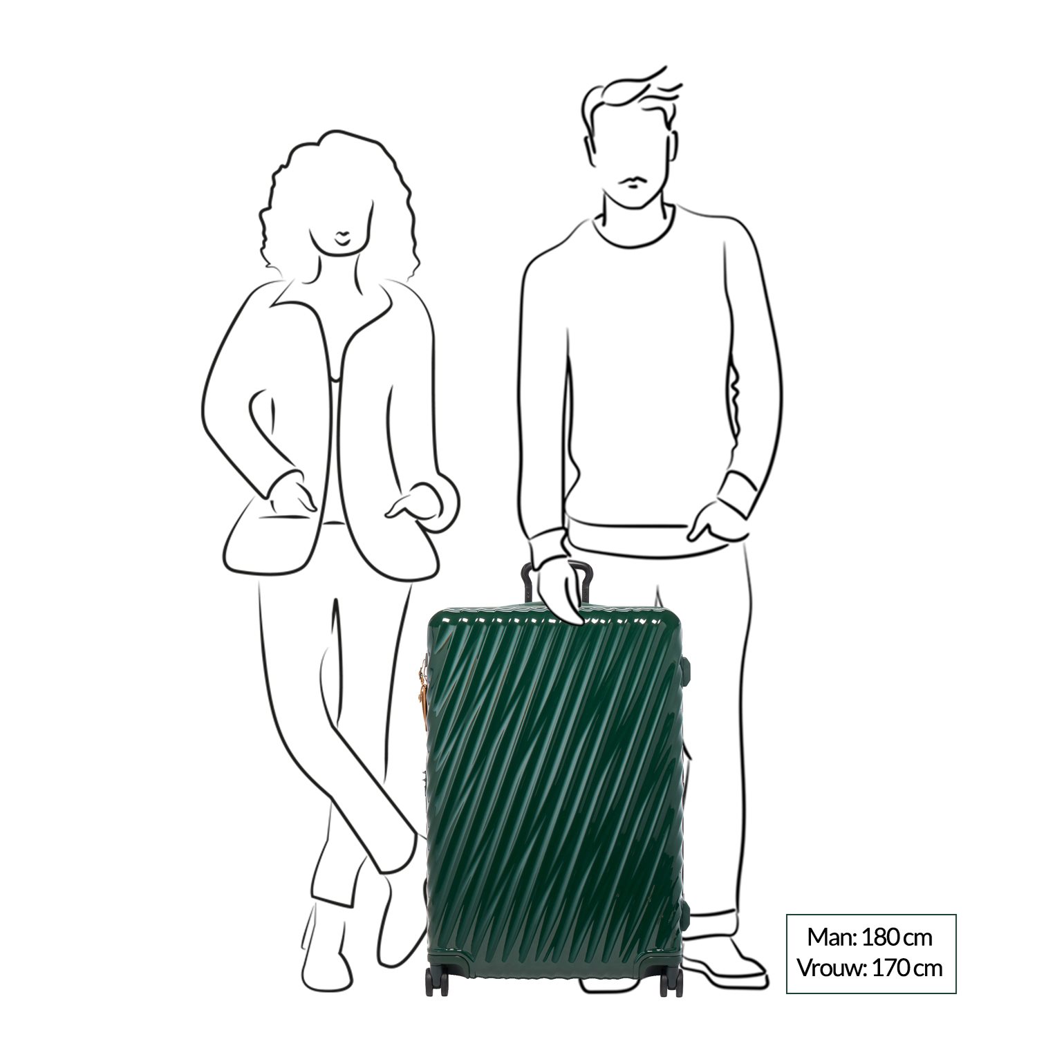 Tumi 19 Degree Extended Trip Expandable 4 Wheel Trolley hunter green