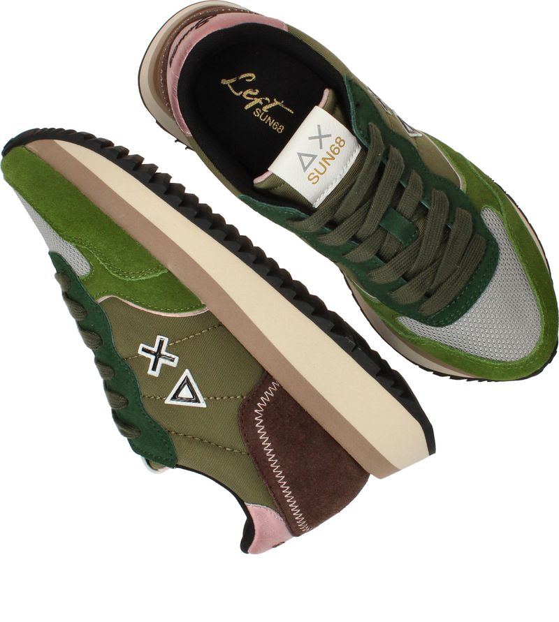 SUN68 Big Ally Solid Sneakers Groen Dames