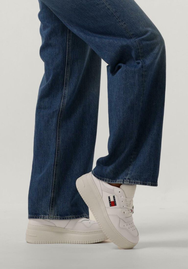 TOMMY JEANS witte tommy jeans lage sneakers tjw retro basket flatform
