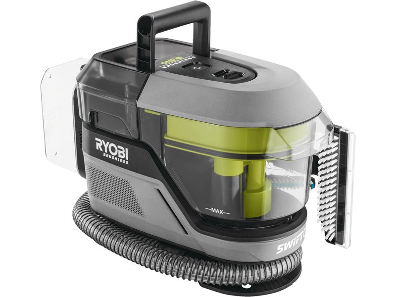 RYOBI Akku-Textielreiniger Pro RDC18BL-0 ohne Akku und Lade Kabelloses, hygienisches und flexibles Reinigen von grossen textilen Oberflächen