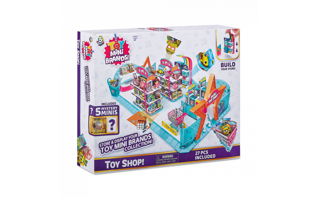 Toy Mini Brands speelgoedwinkel met 5 mini's