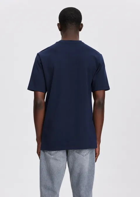 T-shirt met merk logo blauw (BLW.D)