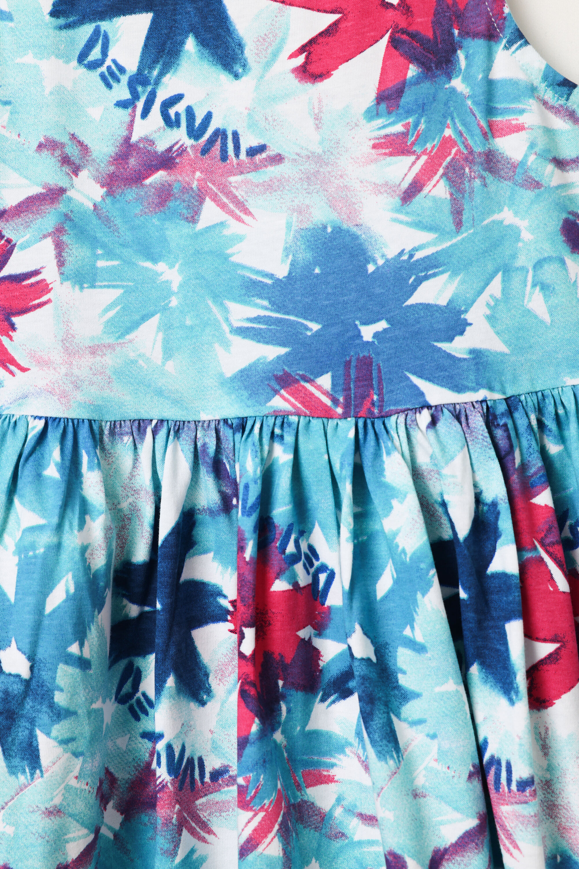 Robe courte fleurs aquarelle