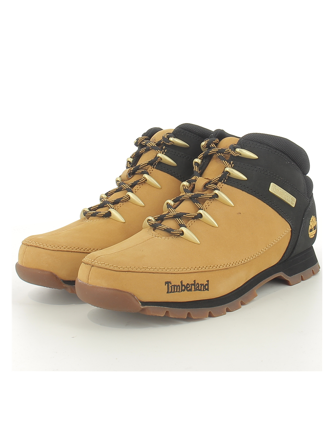 timberland boots homme euro sprint wheat/blk nubuck jaune/noir