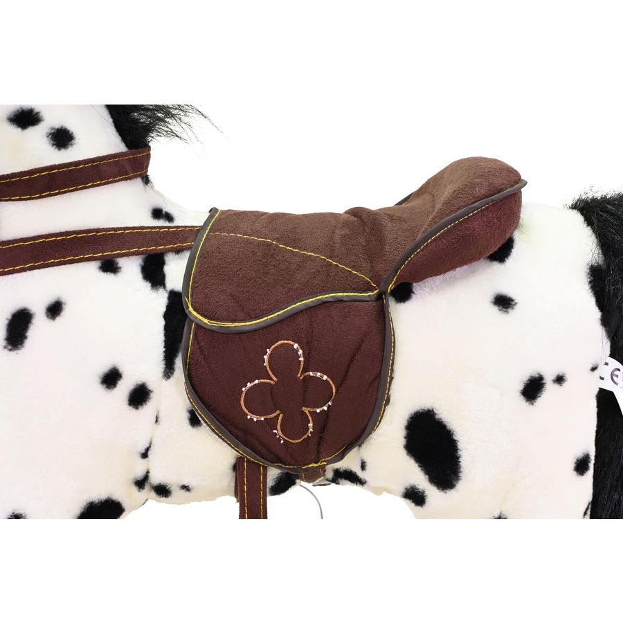 knorr toys® Schaukelpferd Appaloosa schwarz