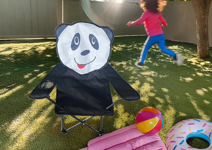 Børnecampingstol panda 35 x 35 x 62 cm - Sunlife