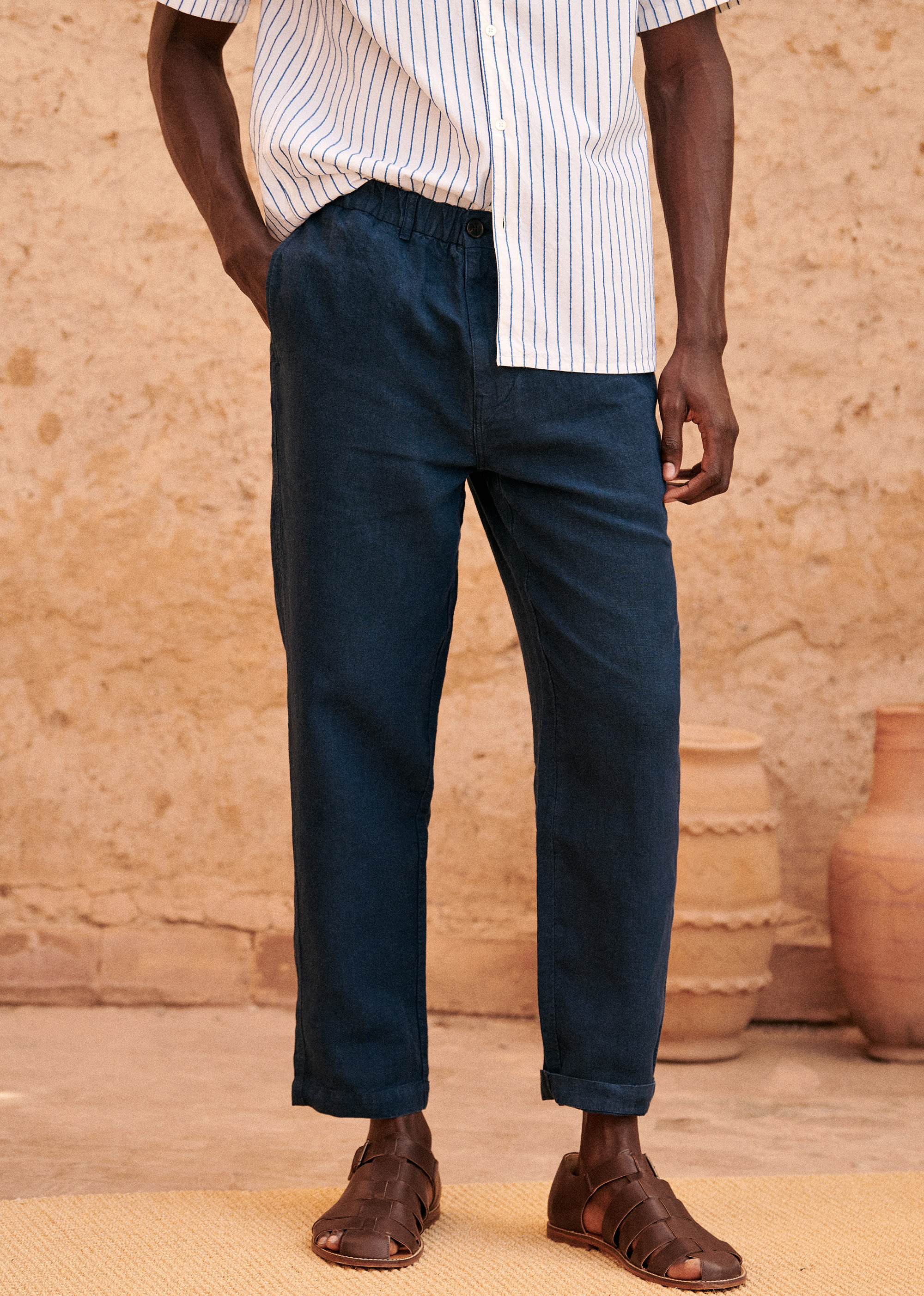 Pantalon Shane - Marine - E-SHOP/BAS Pantalons 5905609