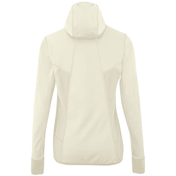 Veste polaire randonnée SALEWA PUEZ HYBRID PL HOODED JACKET W OATMEAL MELANGE