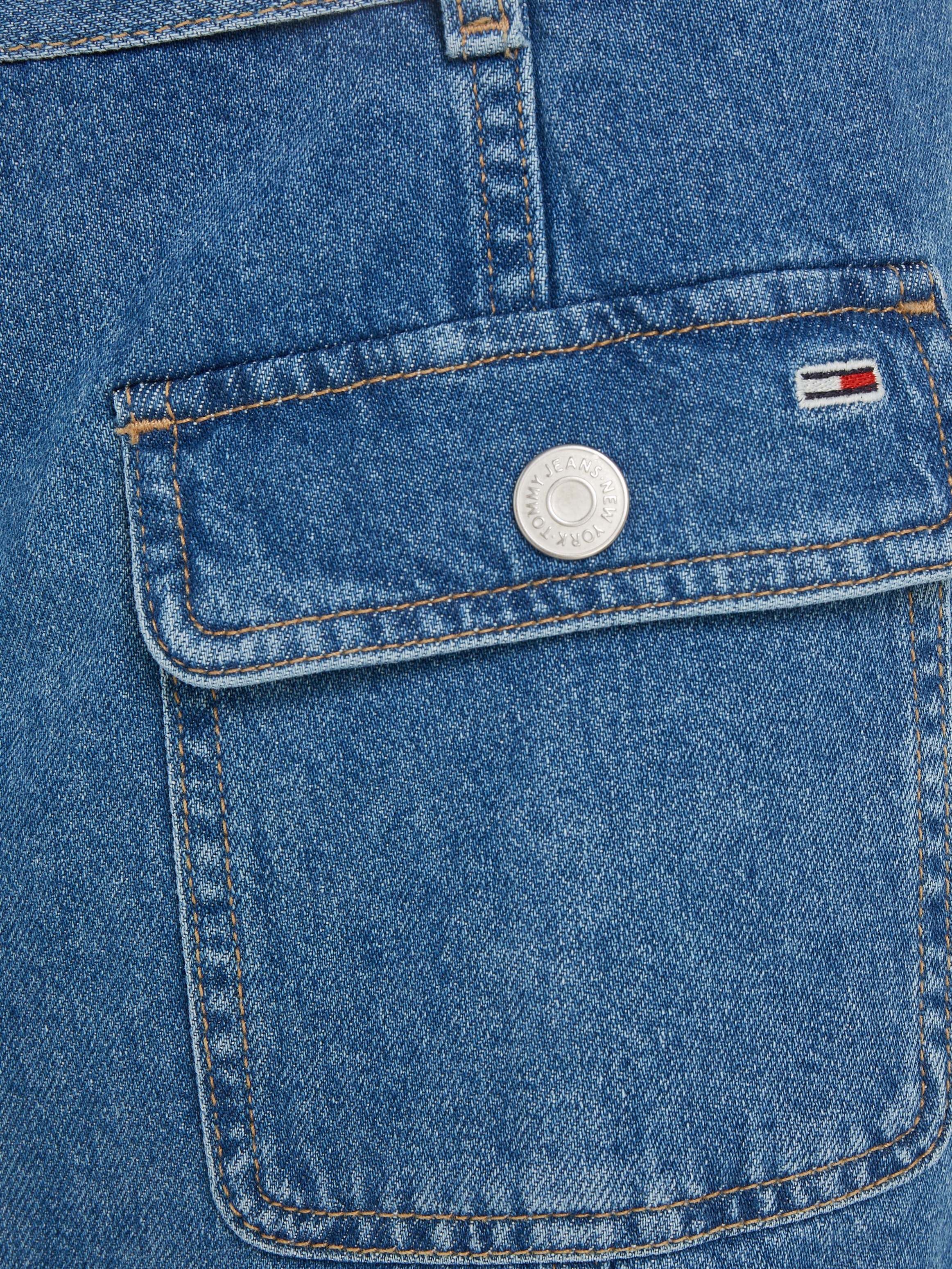 Tommy Jeans Jeansrock »BELTED ZIPPER SKIRT BH7036« Webrock mit Gürtel aus Denim