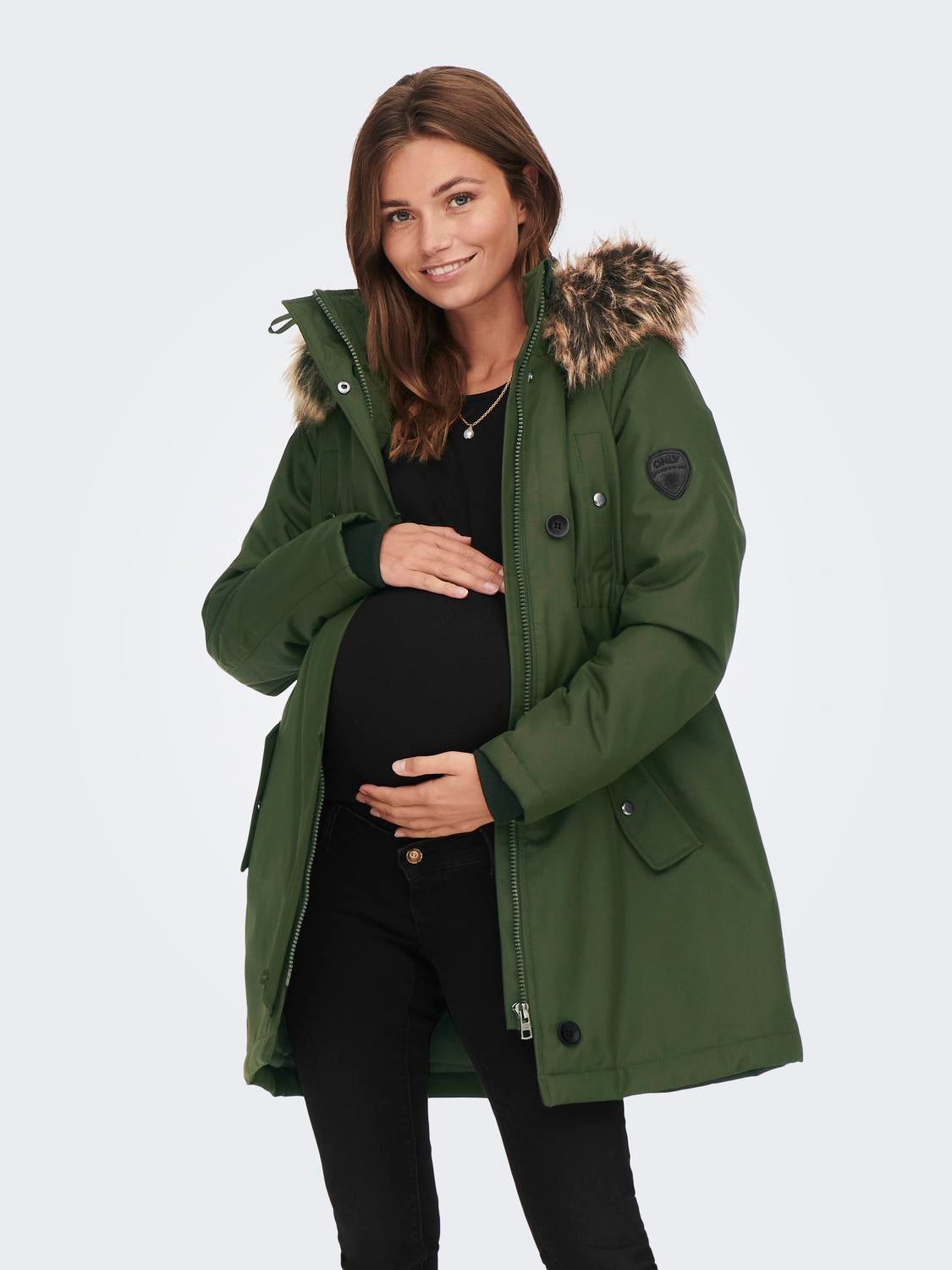OLMIRIS Langer Parka Rosin