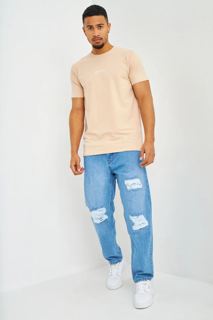 T-shirt beige Brentiny