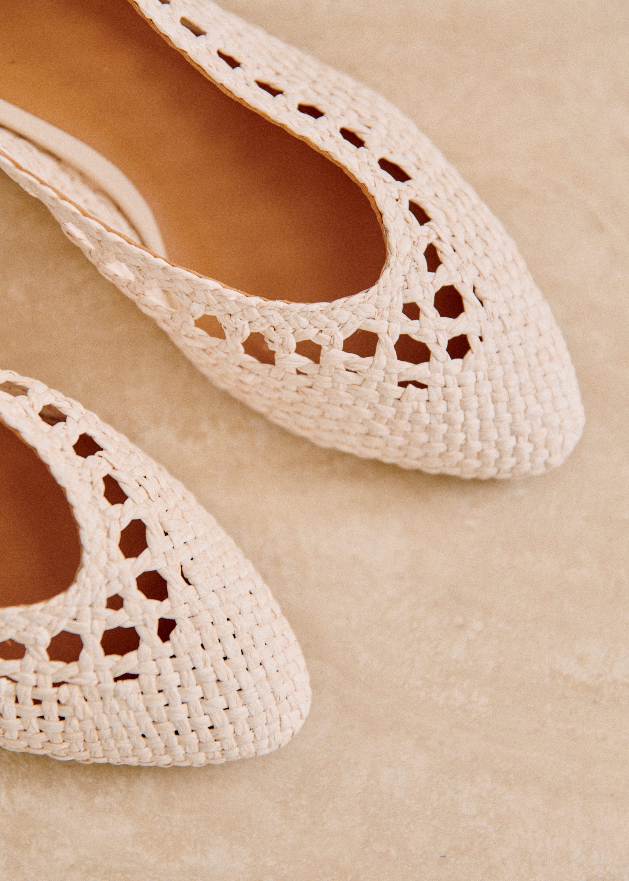 Ballerines Low Anya - Raphia naturel tressé - SOULIERS/SOULIERS Babies 5906247