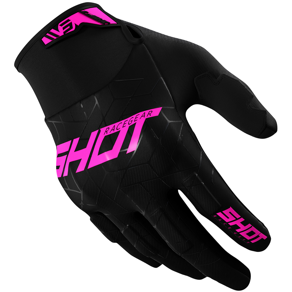 Shot - Gants Drift Spider Noir / Rose
