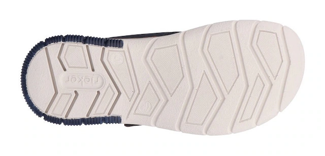 Rieker Pantolette  , Sommerschuh, Schlappen, Klettschuh, mit Klettriemchen
