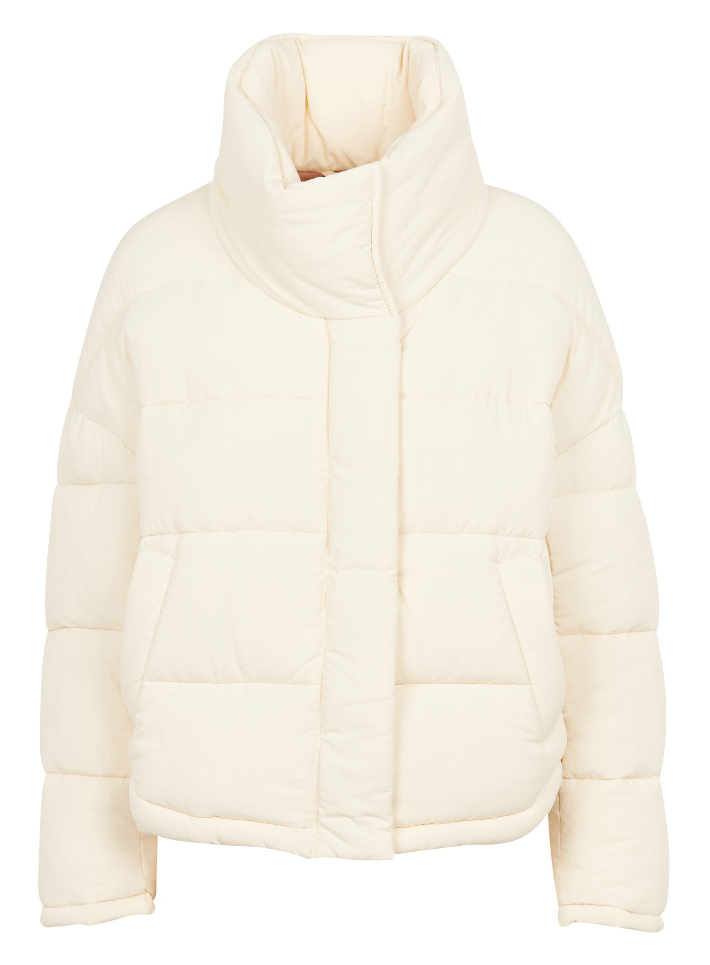 Doudoune oversize col montant| Blanc