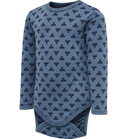Hummel Body l/æ - hmlBambo - Uld - Blå m. Logo