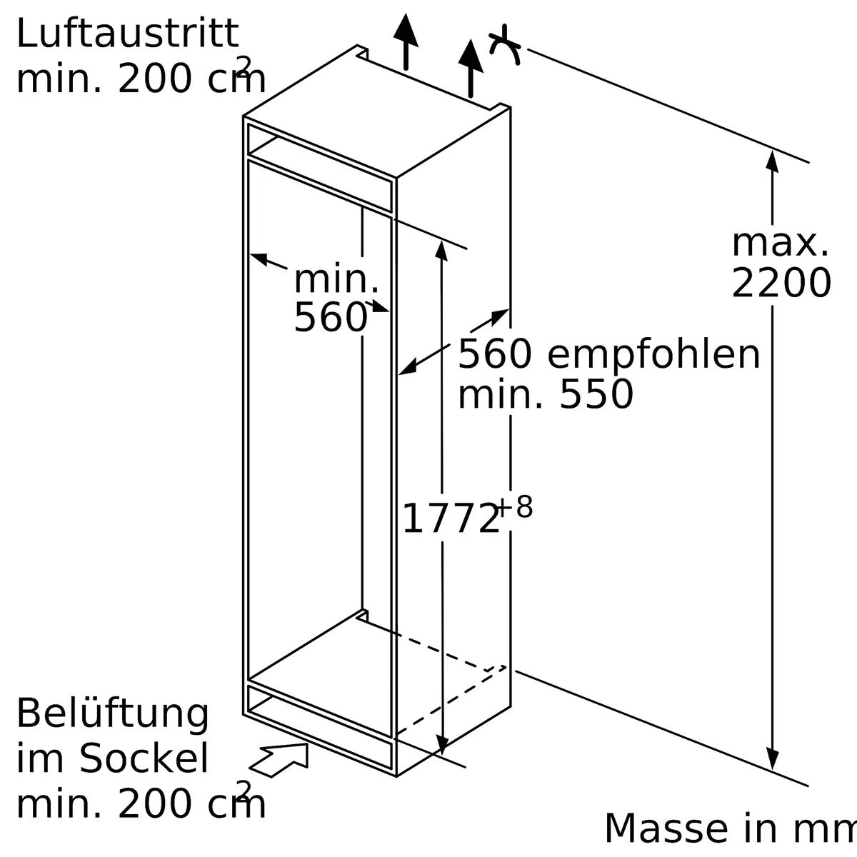 Bosch Kühl-Gefrierkombi KIS87ADE0H weiss