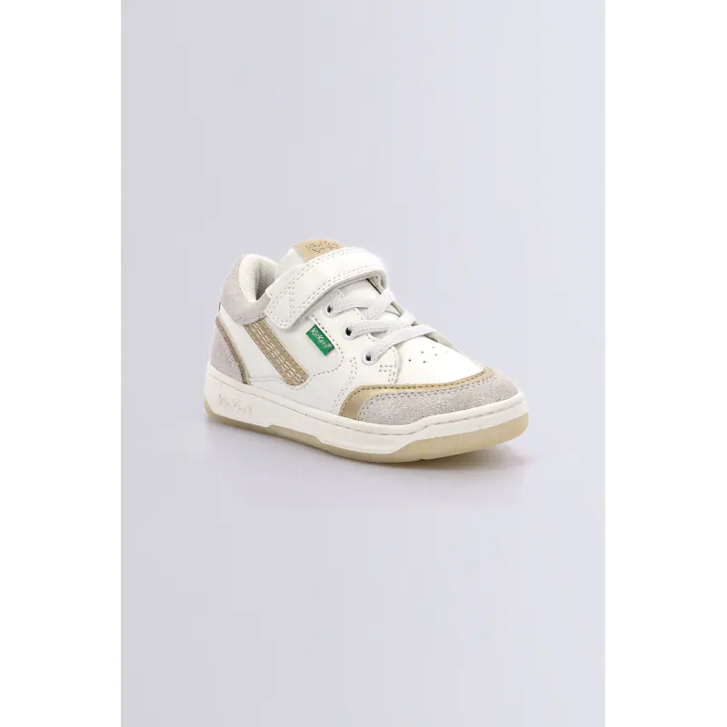 Kouic Blanc argent or BASKETS BASSES Synthétique Fille
