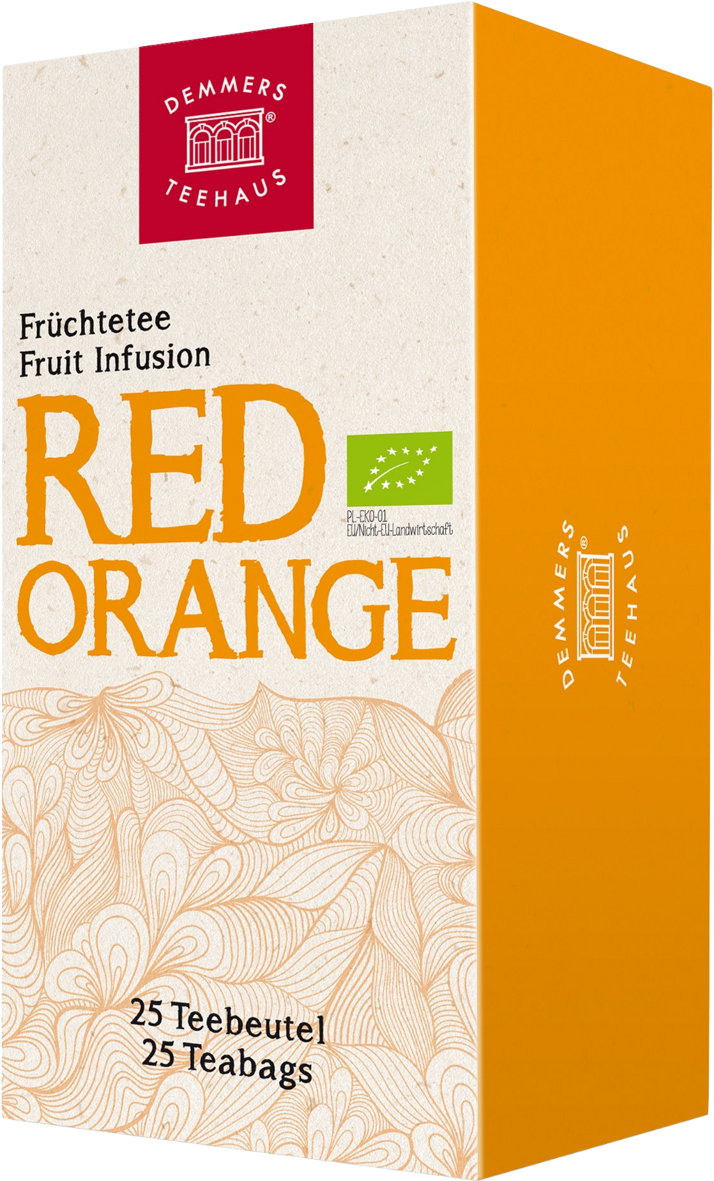 DEMMERS TEEHAUS  Quick-T Bio Früchtetee Red Orange, 75 g