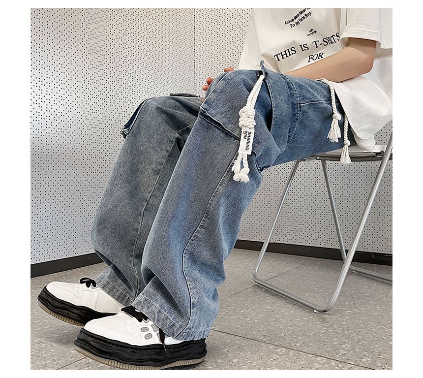 Diphon - Mid Rise Pocket Detail Wijde Broek