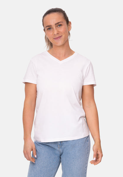 MODAL T-SHIRT MED V-HALS TIL KVINDER