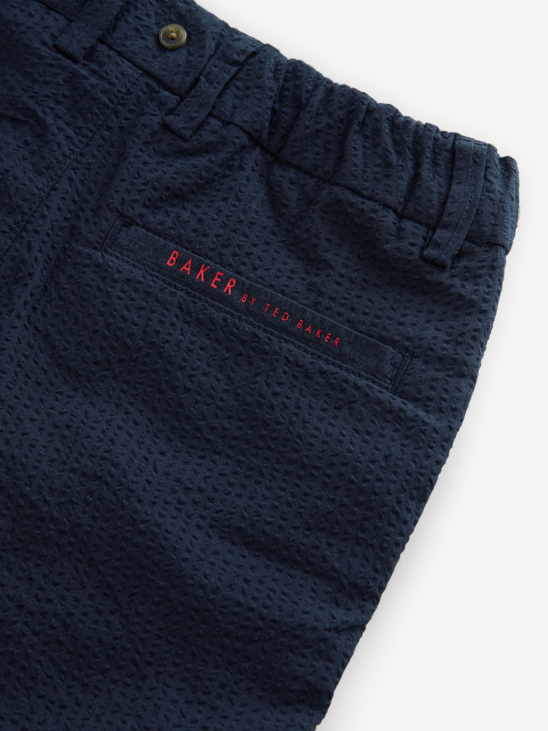 Marineblauw - Baker by Ted Baker 3 -delig set van overhemd, short en bretels