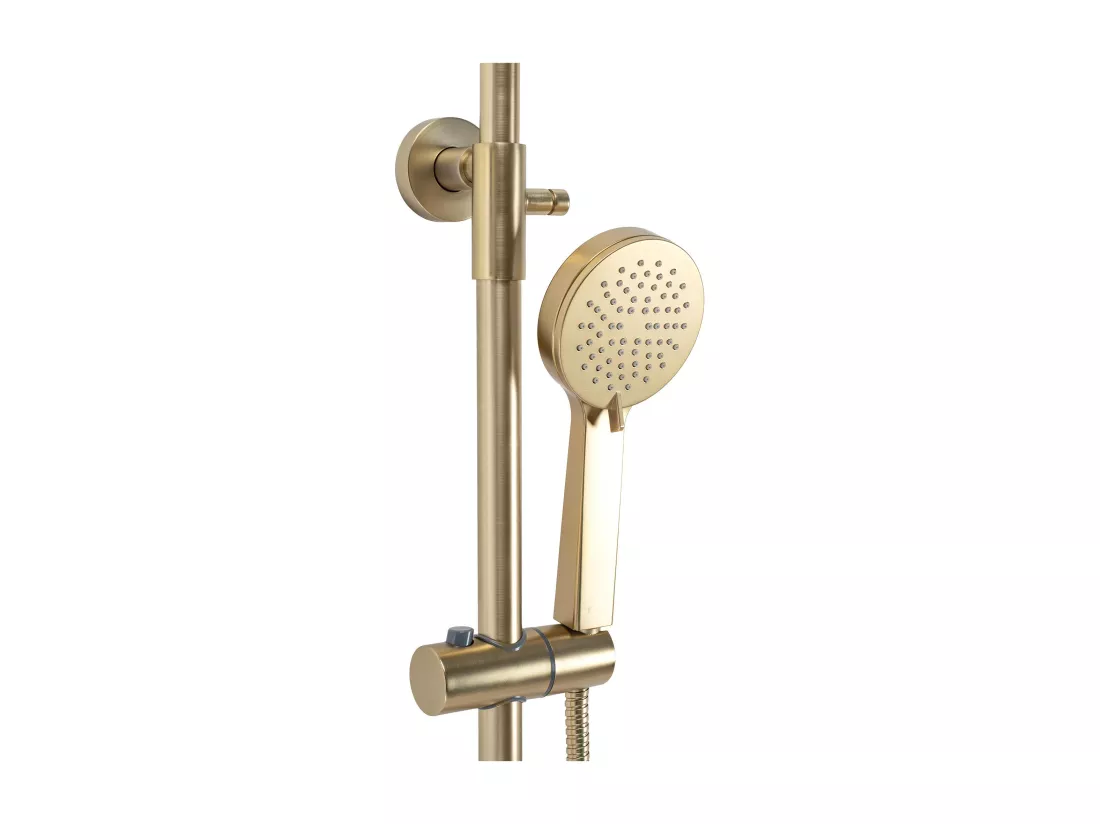 Kit De Douche Avec Thermostat Rea Parot Termostat Brush Gold