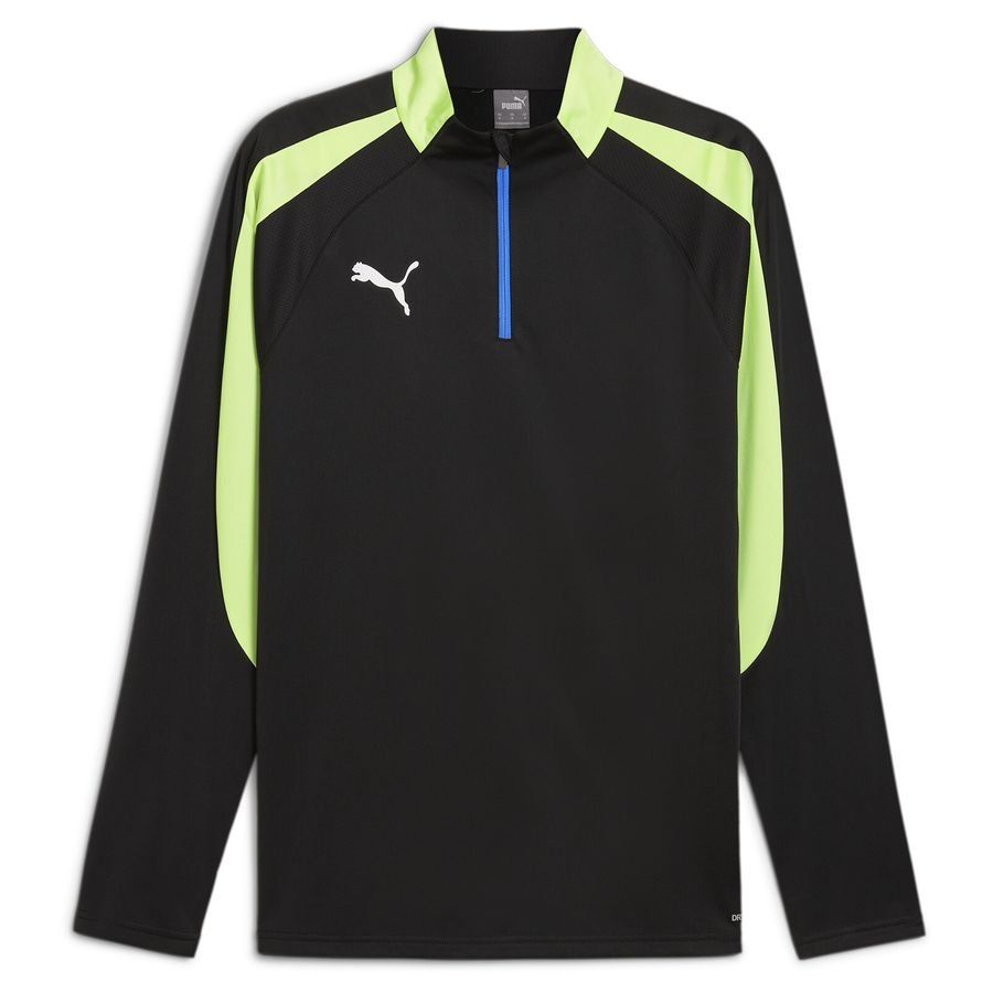IndividualLIGA 1/4 Zip Top PUMA Black-Fizzy Apple