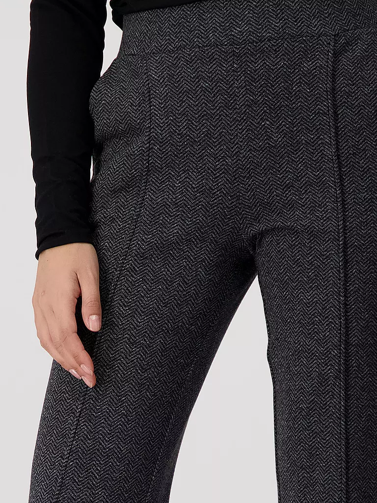 MONARI Hose Wide Leg Fit  schwarz