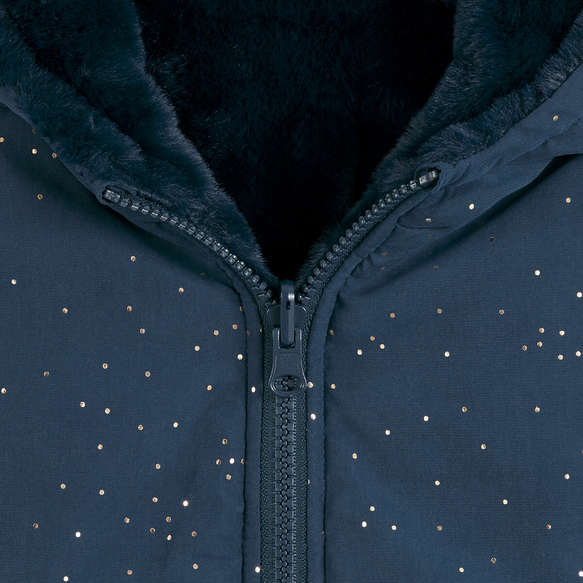 COLEÇÕES LA REDOUTE<br>Parka quente com capuz, reversível