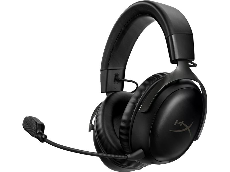 HyperX Headset Cloud III Wireless Schwarz Komfortables Gaming-Headset für PC und Spielkonsolen